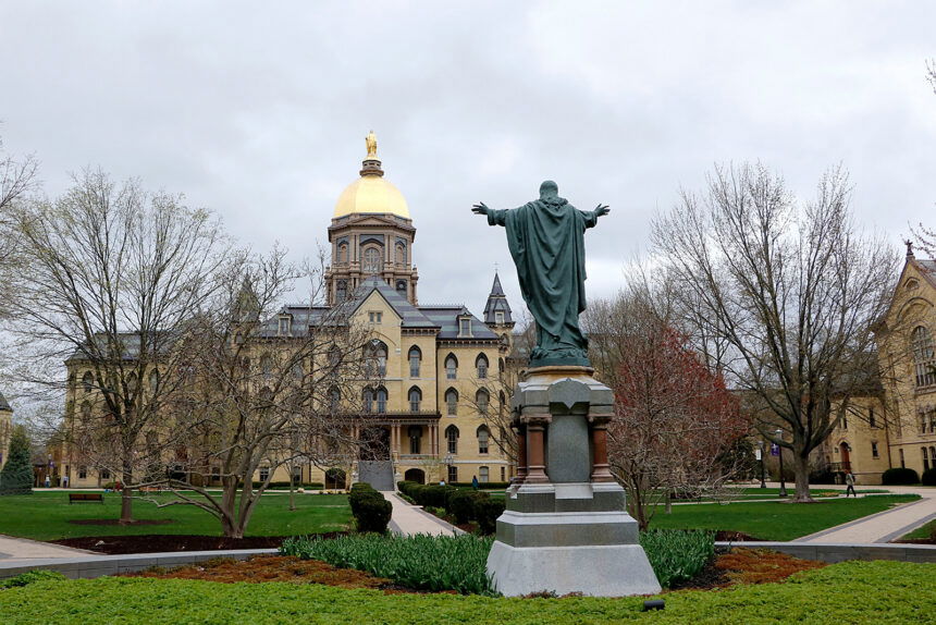 Campus scene University of Notre Dame