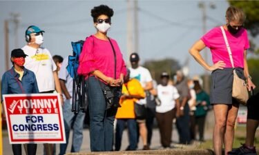 Texas voters masks