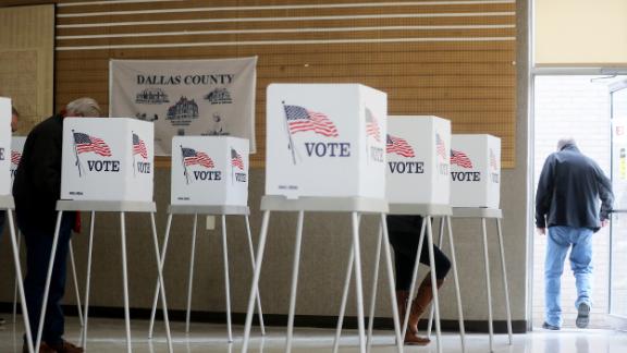 Voting in Iowa.