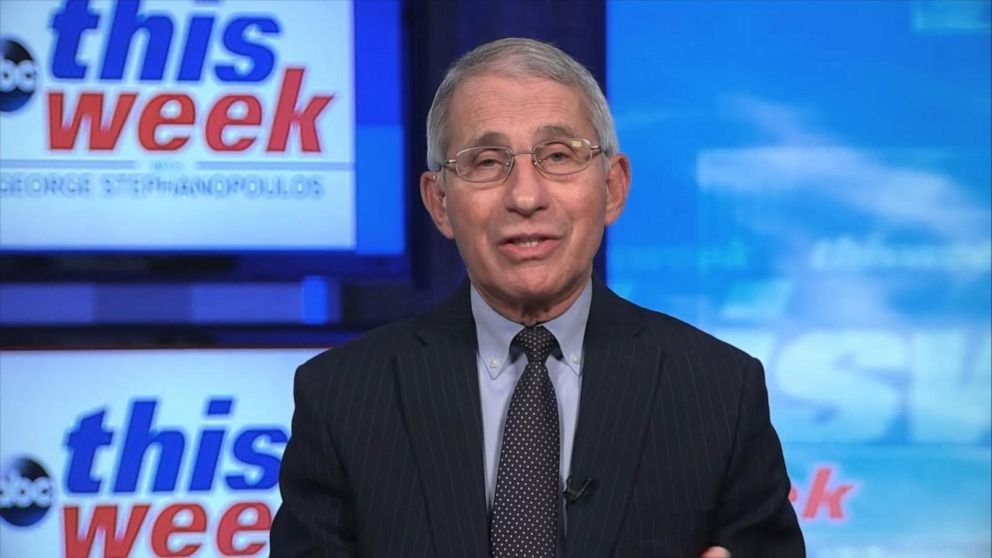 Dr. Anthony Fauci during an interview with ABC News.