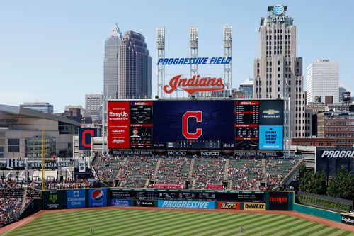 Jacobs Field in Cleveland where the Indians play.