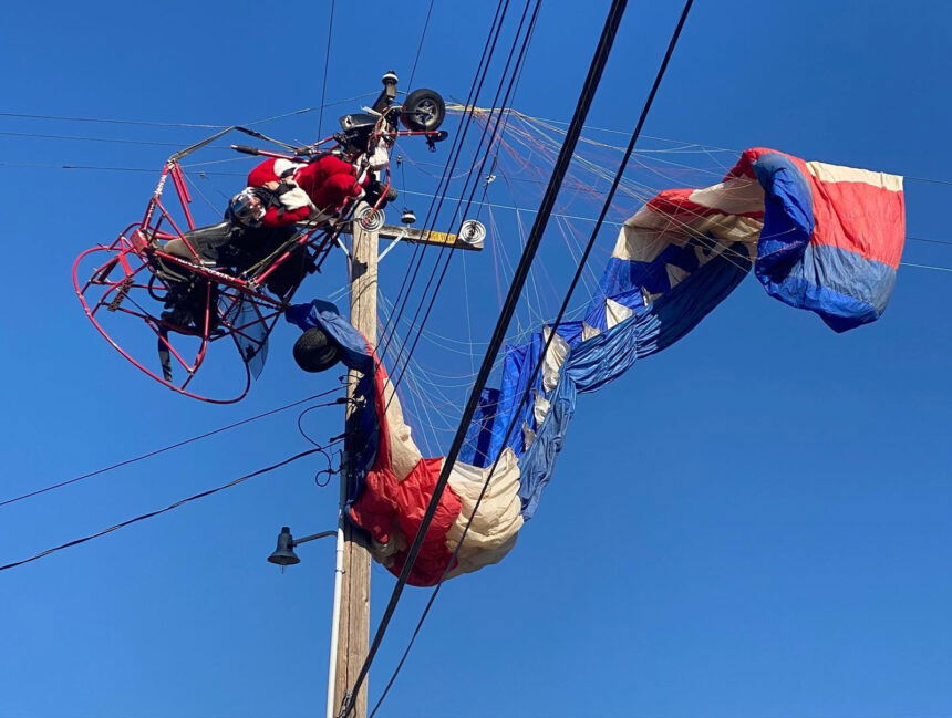 Santa power lines