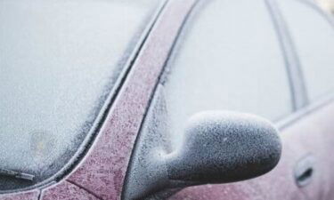 frost on a car