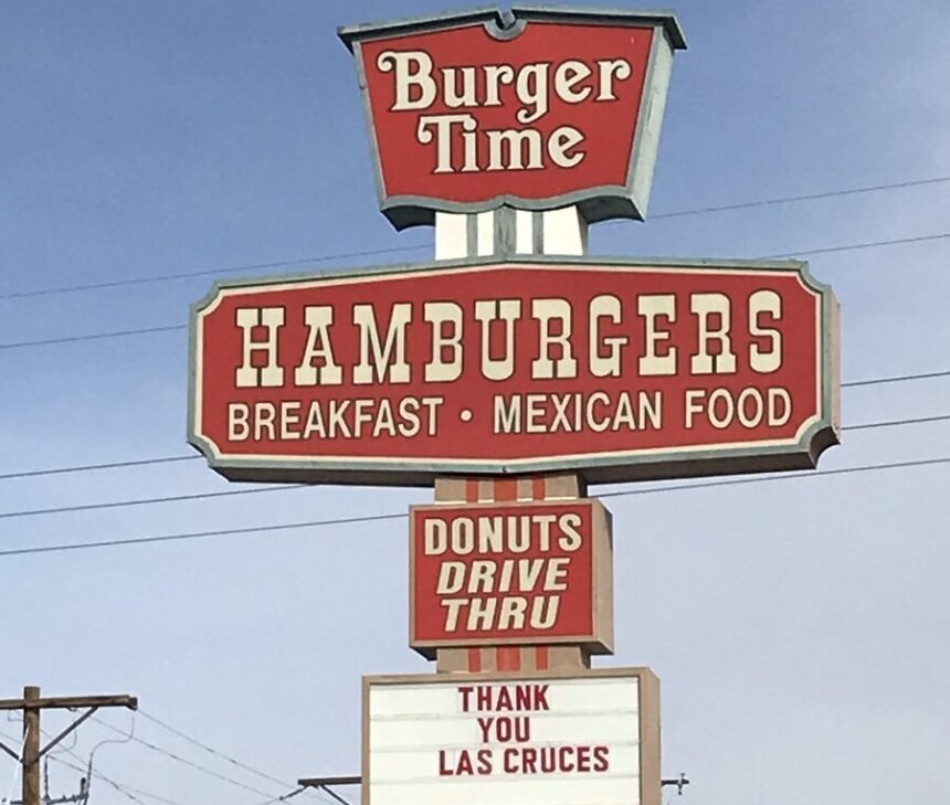 Burger Time sign