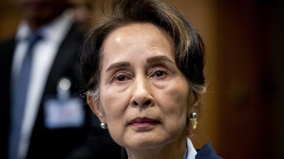 Myanmar leader Aung San Suu Kyi .