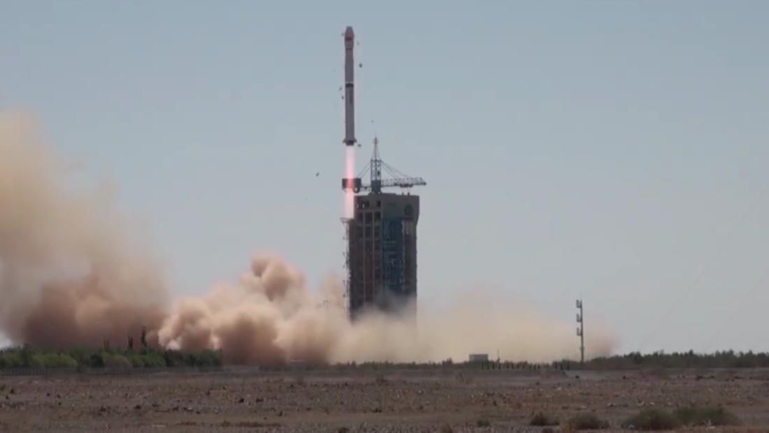 The SpaceX Falcon 9 rocket lifts-off on a mission.