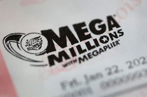 A Mega Millions lottery ticket.