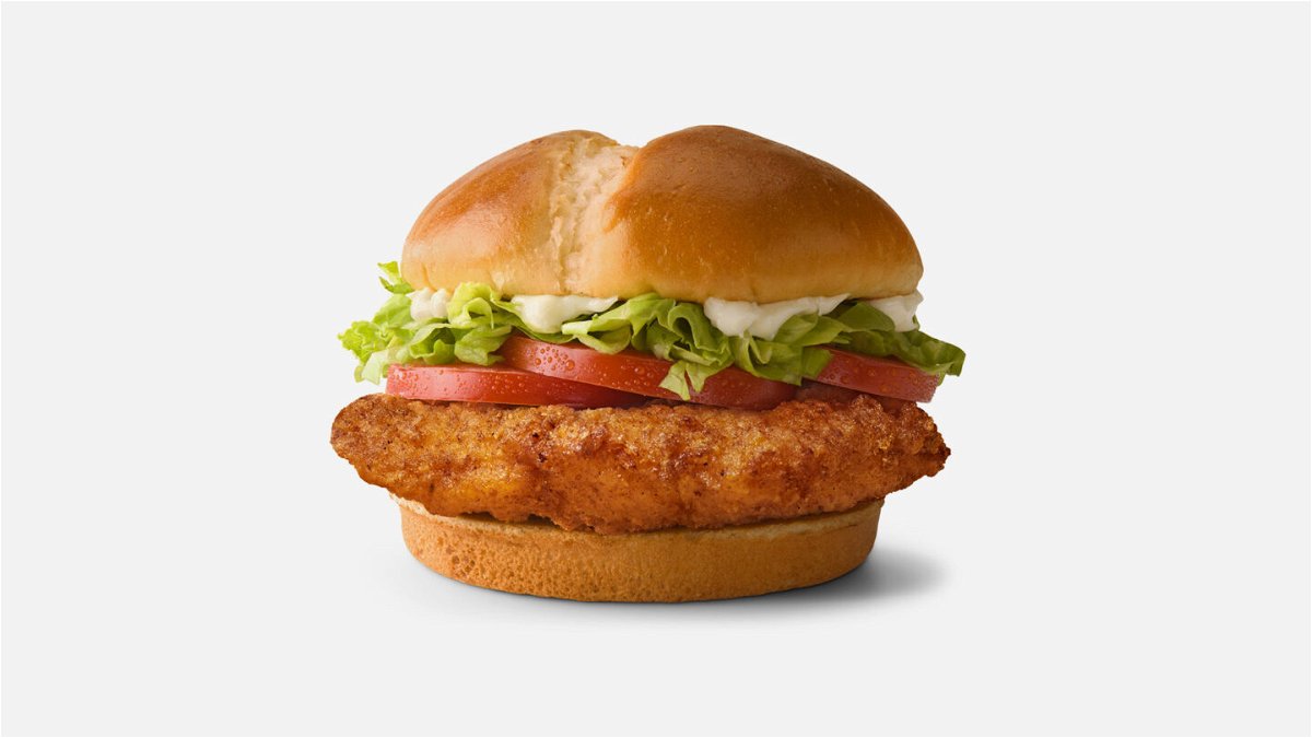 Deluxe Crispy Chicken Sandwich from McDonald's.