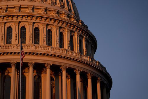 The dome of the U.S. Capitol building in Washington, D.C.