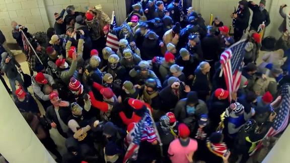 A view of rioters inside the U.S. Capitol on Jan. 6.