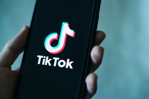 The Tik Tok app on a phone.