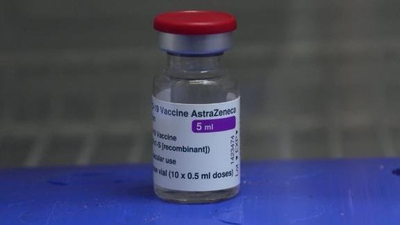 A vial of the AstraZeneca Covid-19 vaccine.