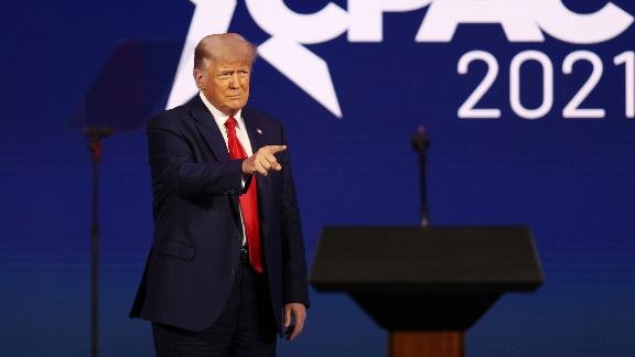 Donald Trump during a CPAC appearance.