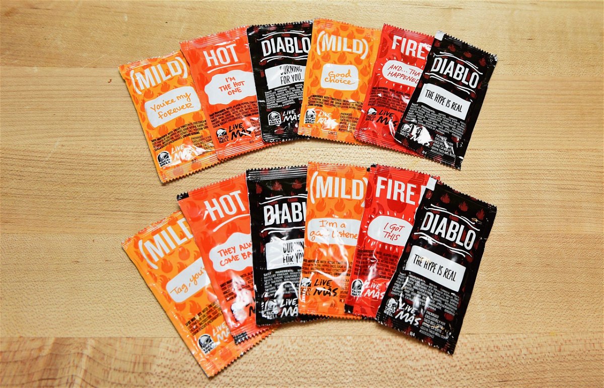 Taco Bell's iconic sauce packets.