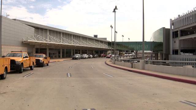 An exterior view of San Antonio International Airport.