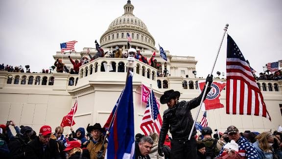 The scene outside the U.S. Capitol on Jan. 6.