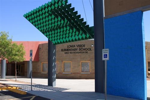 The Loma Verde Elementary School campus in El Paso.