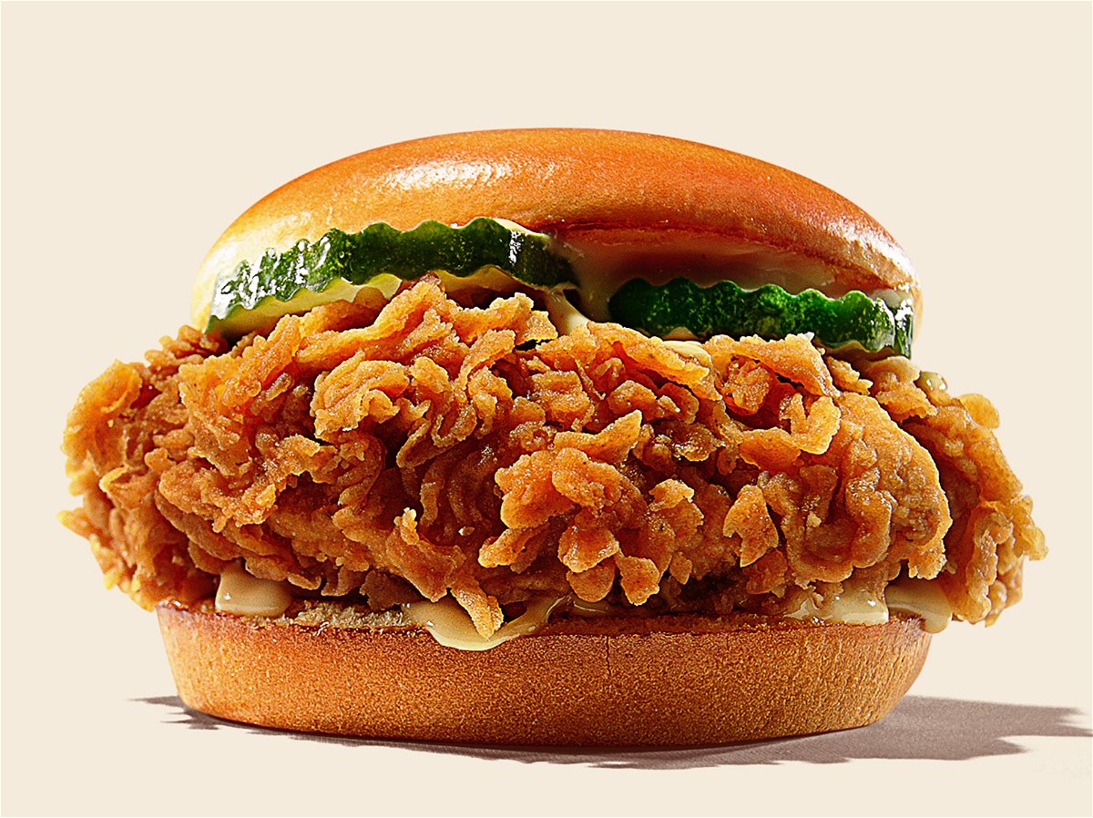 Burger King's new crispy chicken sandwich.