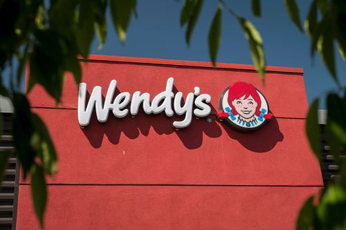 A Wendy's location displays the restaurant logo.