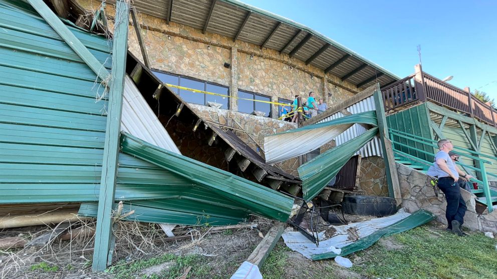 Collapse of a deck at Zoi's Restaurant in Harbor Lights Marina in Soddy-Daisy, Tenn.