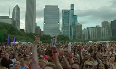 Pride celebrations at Grant Park are back underway after postponing Saturday due to weekend storms.