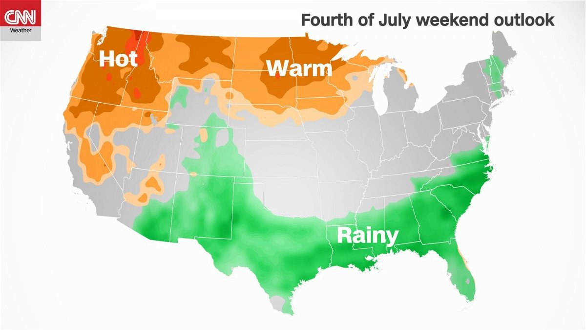 <i>CNN Weather</i><br/>The weather on the Fourth of July will either be too wet