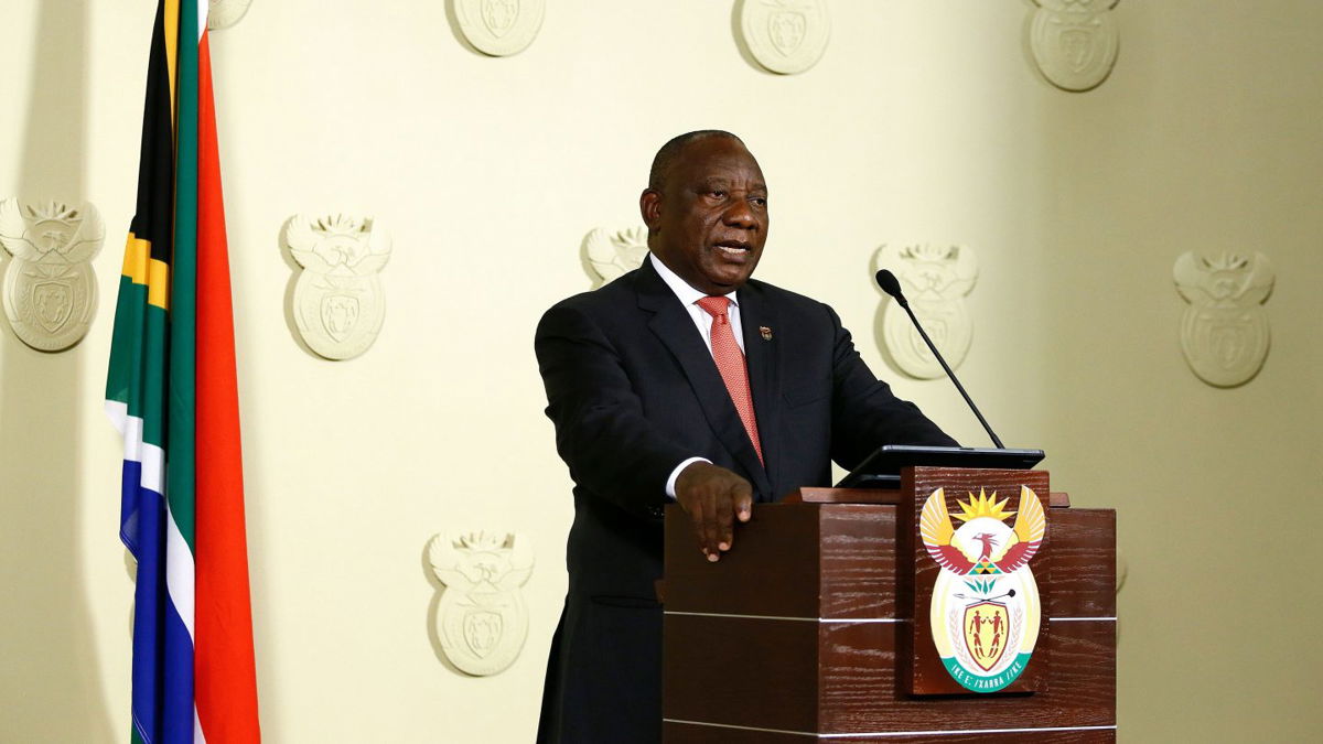 <i>Phill Magakoe/AFP/Getty Images</i><br/>South African President Cyril Ramaphosa said that the country is doing everything in its power to secure vaccines.