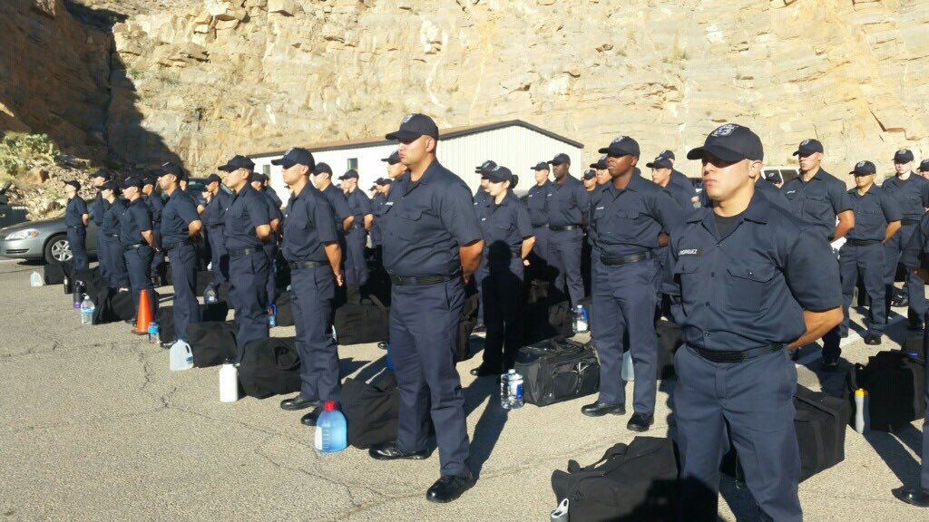 An El Paso police academy class on day one is seen in this file photo.