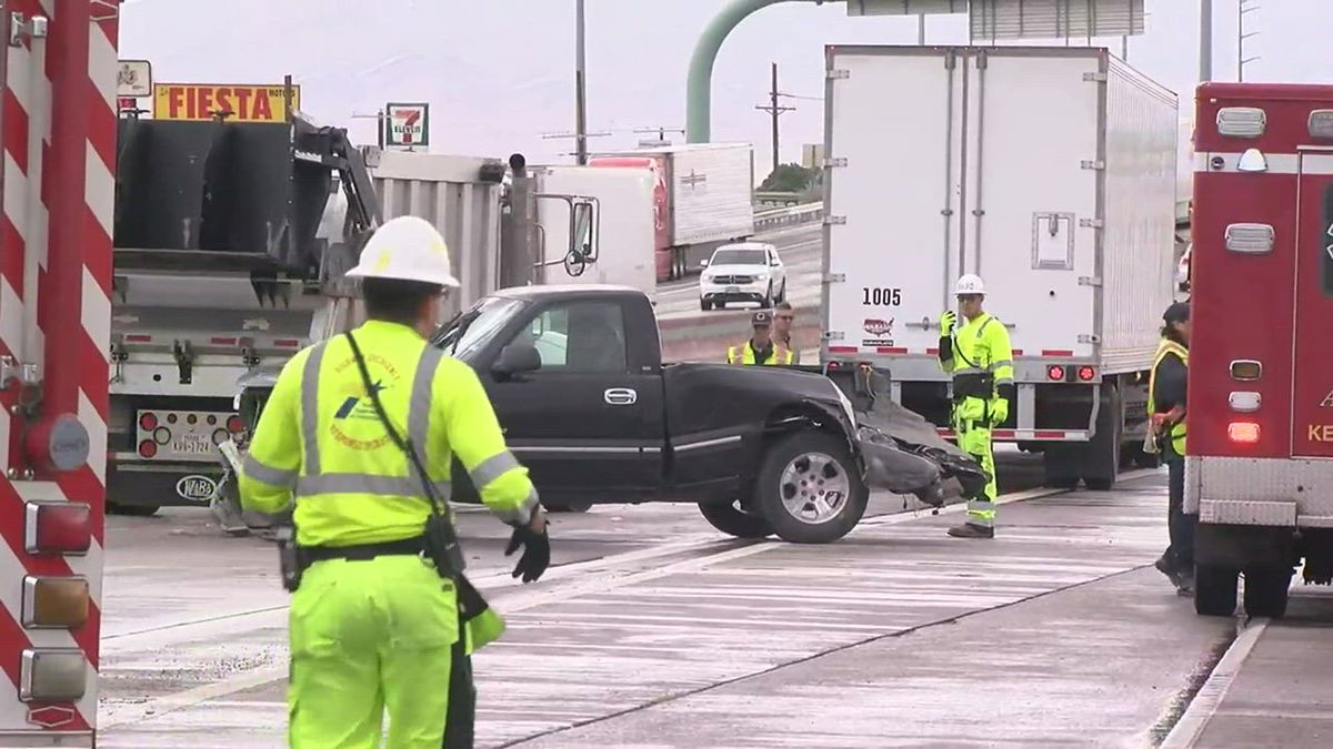 5-vehicle Crash On I-10 On East Side Snarls Traffic, But No Injuries - KVIA