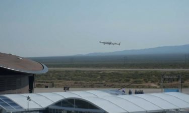 Virgin Galactic's VSS Unity with Richard Branson takes off on July 11 from Spaceport America in New Mexico.