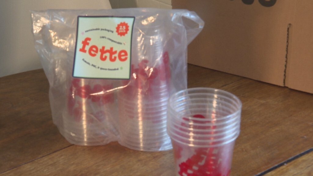 <i>WBZ</i><br/>A Brown University student hopes her compostable 'Fette' cups can replace traditional solo cups.