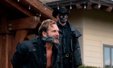 Josh Lucas and a Purger in 'The Forever Purge