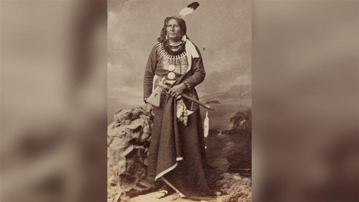 <i>Courtesy Brett Chapman</i><br/>Chief Standing Bear is pictured in an 1877 photo.