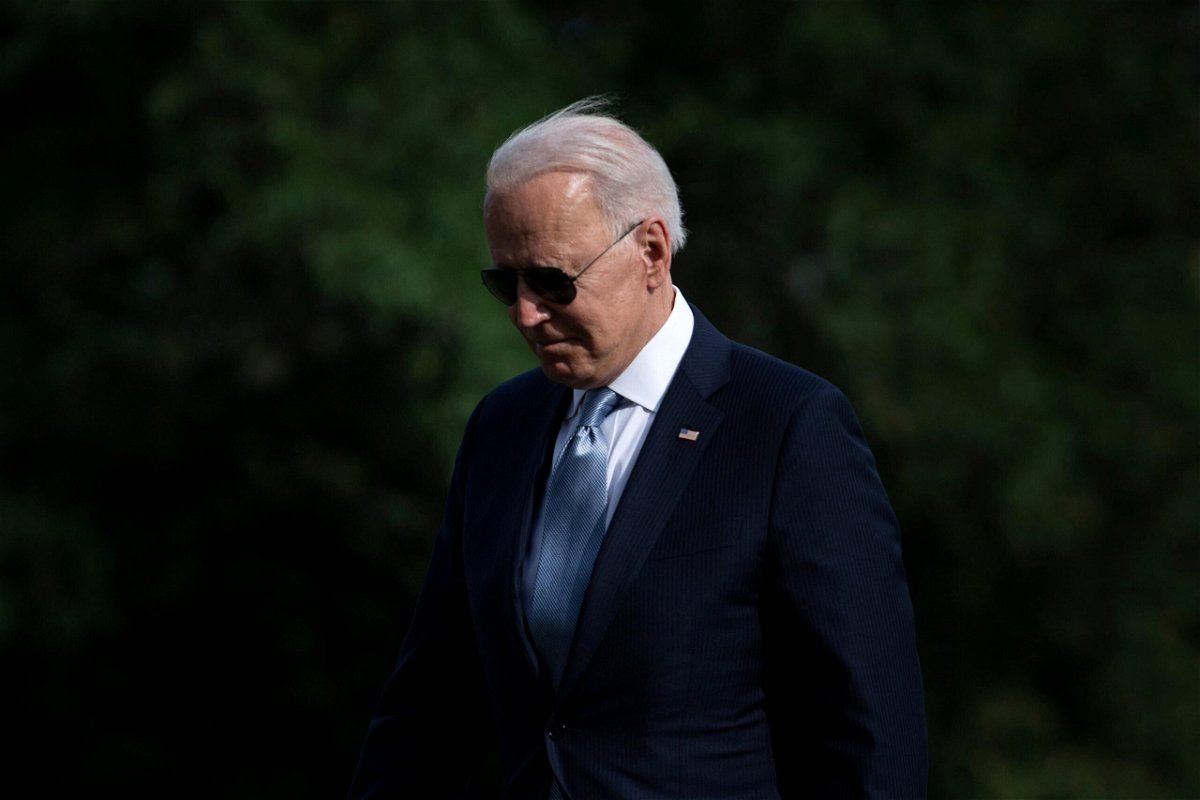 <i>BRENDAN SMIALOWSKI/AFP/Getty Images</i><br/>US President Joe Biden walks from Marine One on the South Lawn of the White House on July 13. Biden and the Democrat-led Senate are working quickly to appoint judges to the federal bench as they counter Republican efforts to reshape the bench over the previous four years.