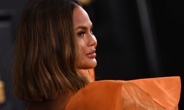 Chrissy Teigen arrives for the 62nd Annual Grammy Awards on January 26