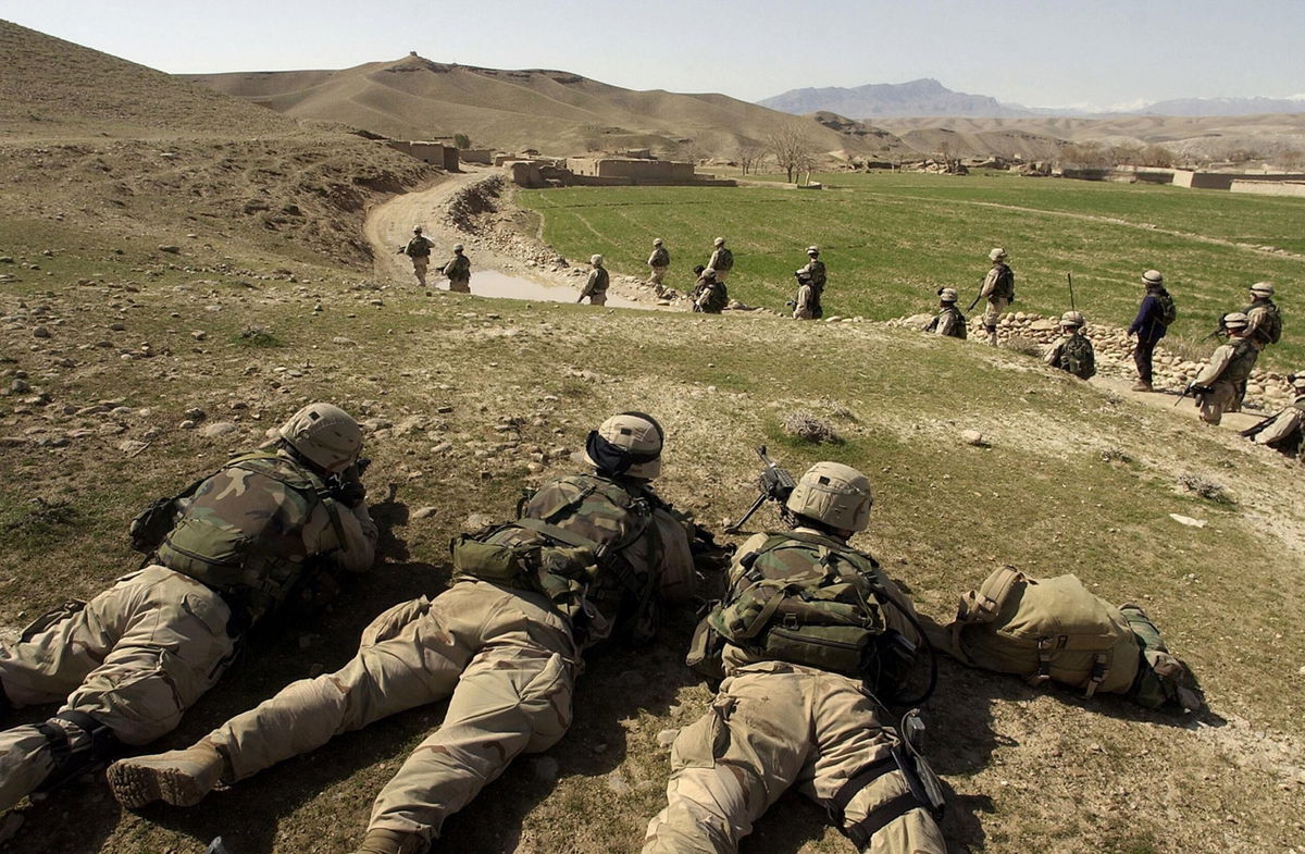 <i>David Swanson/Pool/Getty Images</i><br/>U.S. Troops Search For Weapons And Enemy In Afghanistan