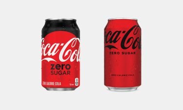 The old version of Coca-Cola Zero Sugar