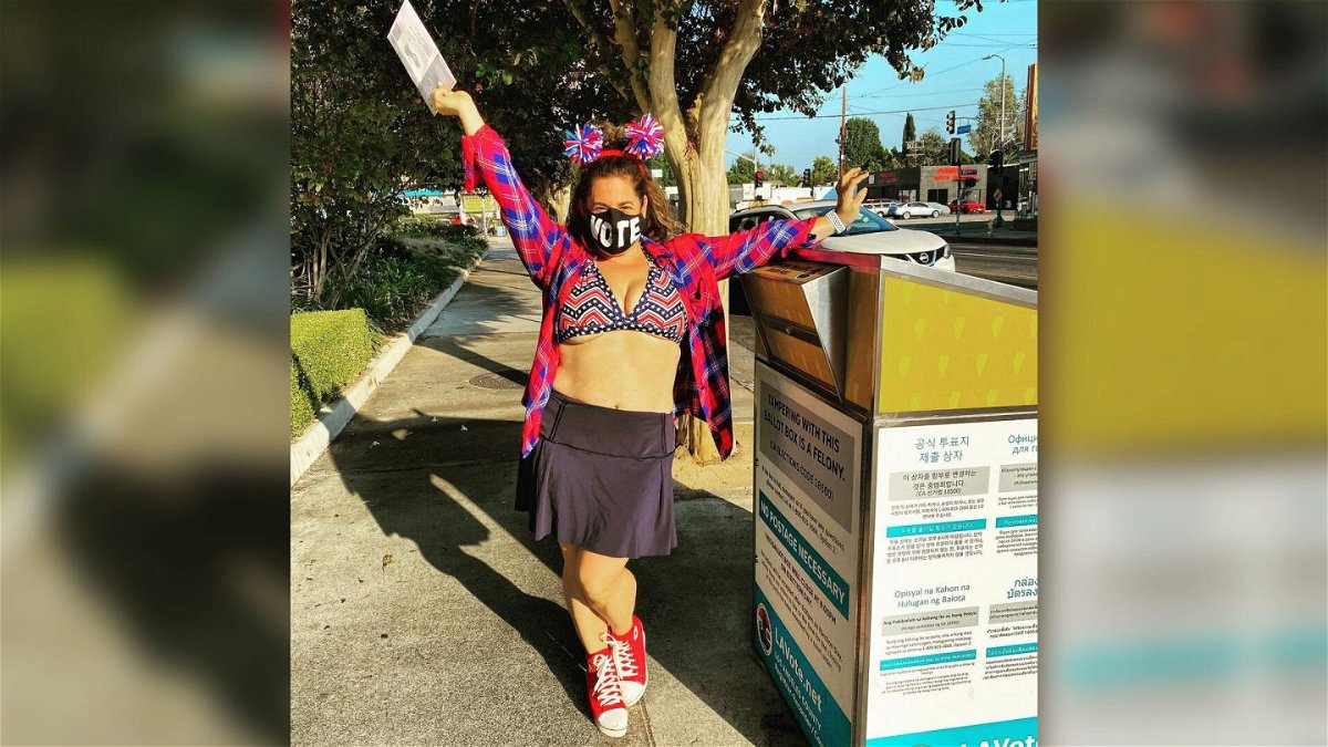 <i>Marissa Jaret Winokur/Instagram</i><br/>Marissa Jaret Winokur got out the vote and news of her weight loss in November 2020.