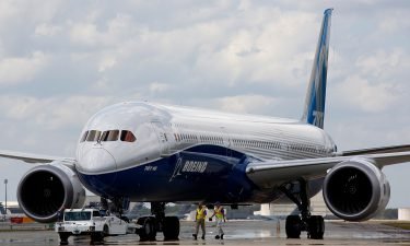 Boeing employees walk the Boeing 787-10 Dreamliner down towards the delivery ramp area at the company's facility in South Carolina after conducting its first test flight in 2017. On July 13 Boeing disclosed a new issue with the jet