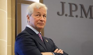 JP Morgan CEO Jamie Dimon looks on during the inauguration of the new French headquarters of US' JP Morgan bank on June 29 in Paris.