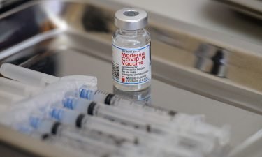 A vial of the Moderna Covid-19 vaccine and syringes sit prepared at a pop up vaccine clinic on April 16 in New York City. The U.S. will begin shipping more than 3 million additional Covid-19 vaccines to certain Central American countries