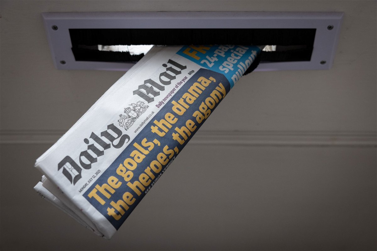 <i>Leon Neal/Getty Images</i><br/>A copy of the Daily Mail newspaper is shown in a letterbox on July 12 in London