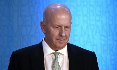 Goldman Sachs CEO David Michael Solomon attends a discussion on "Women Entrepreneurs Through Finance and Markets" at the World Bank on October 18