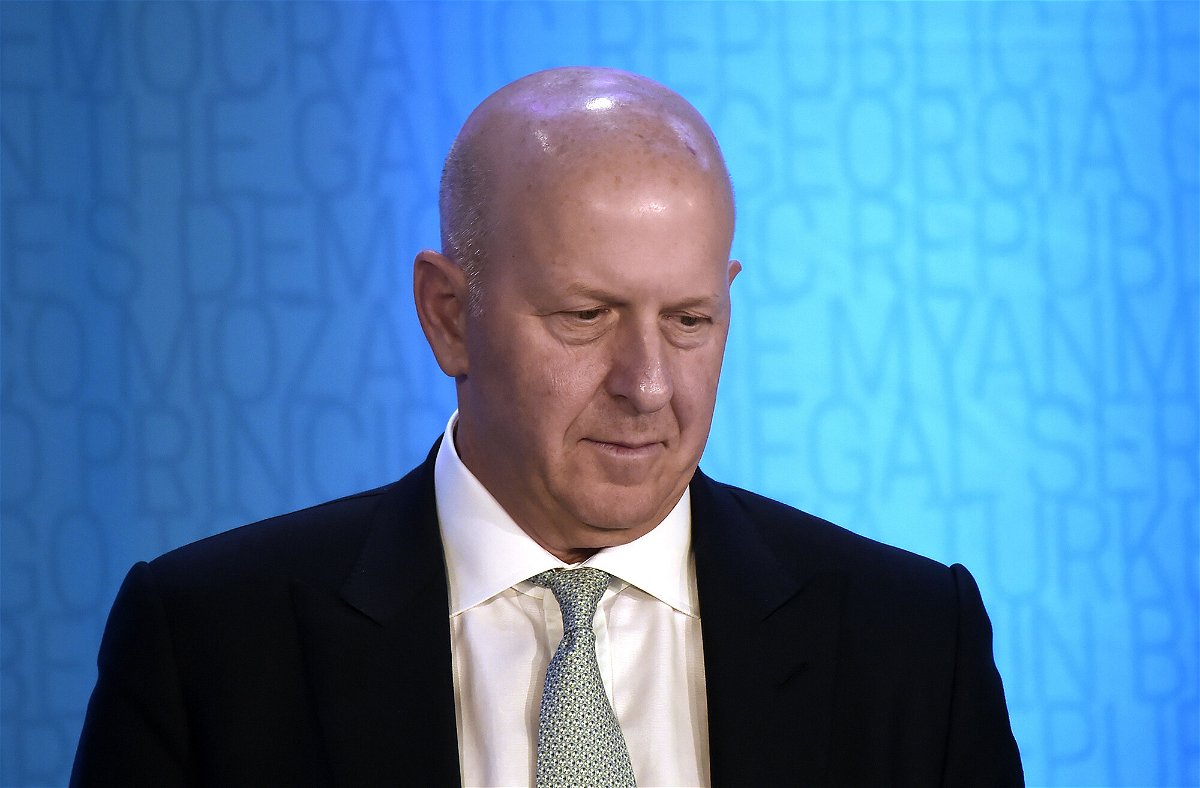 <i>Olivier Douliery/AFP/Getty Images</i><br/>Goldman Sachs CEO David Michael Solomon attends a discussion on 