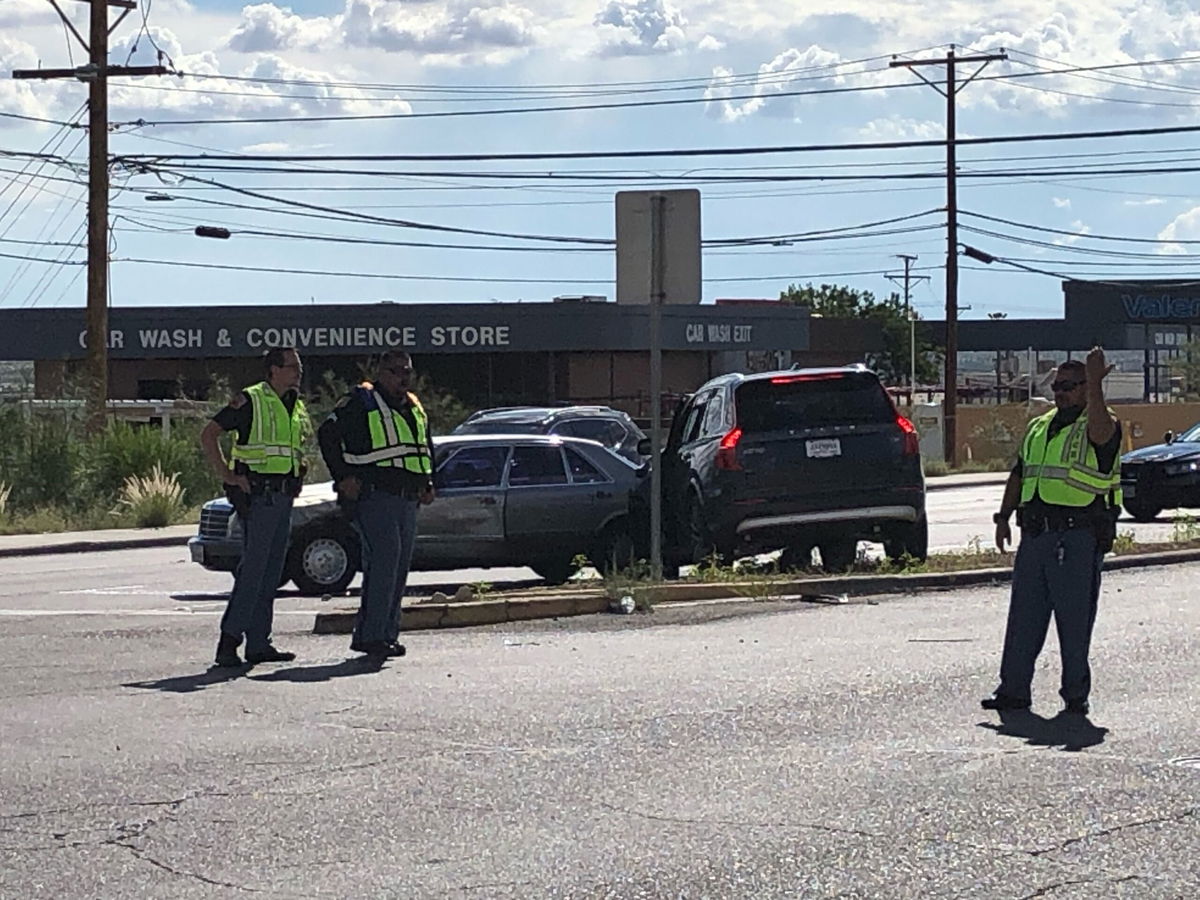 3-car injury crash that happened at Mesa and Belvedere.