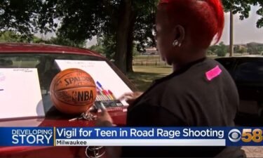 Family members and friends of the 17-year-old girl shot in a road rage incident Tuesday night gathered for a vigil Saturday to pray for a teen who remains hospitalized.