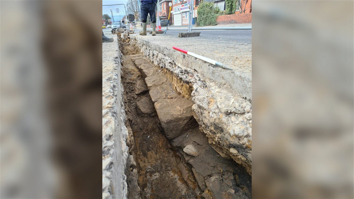 <i>From Northumbrian Water Group</i><br/>A previously undiscovered section of Hadrian's Wall has been found during work on a water main in the city of Newcastle