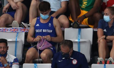 Tom Daley - Olympic gold medalist and avid knitter.