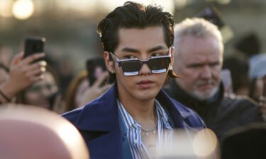 Pop star Kris Wu is detained in China after rape allegations. Wu is here attending the Paris Fashion Week in France on January 16