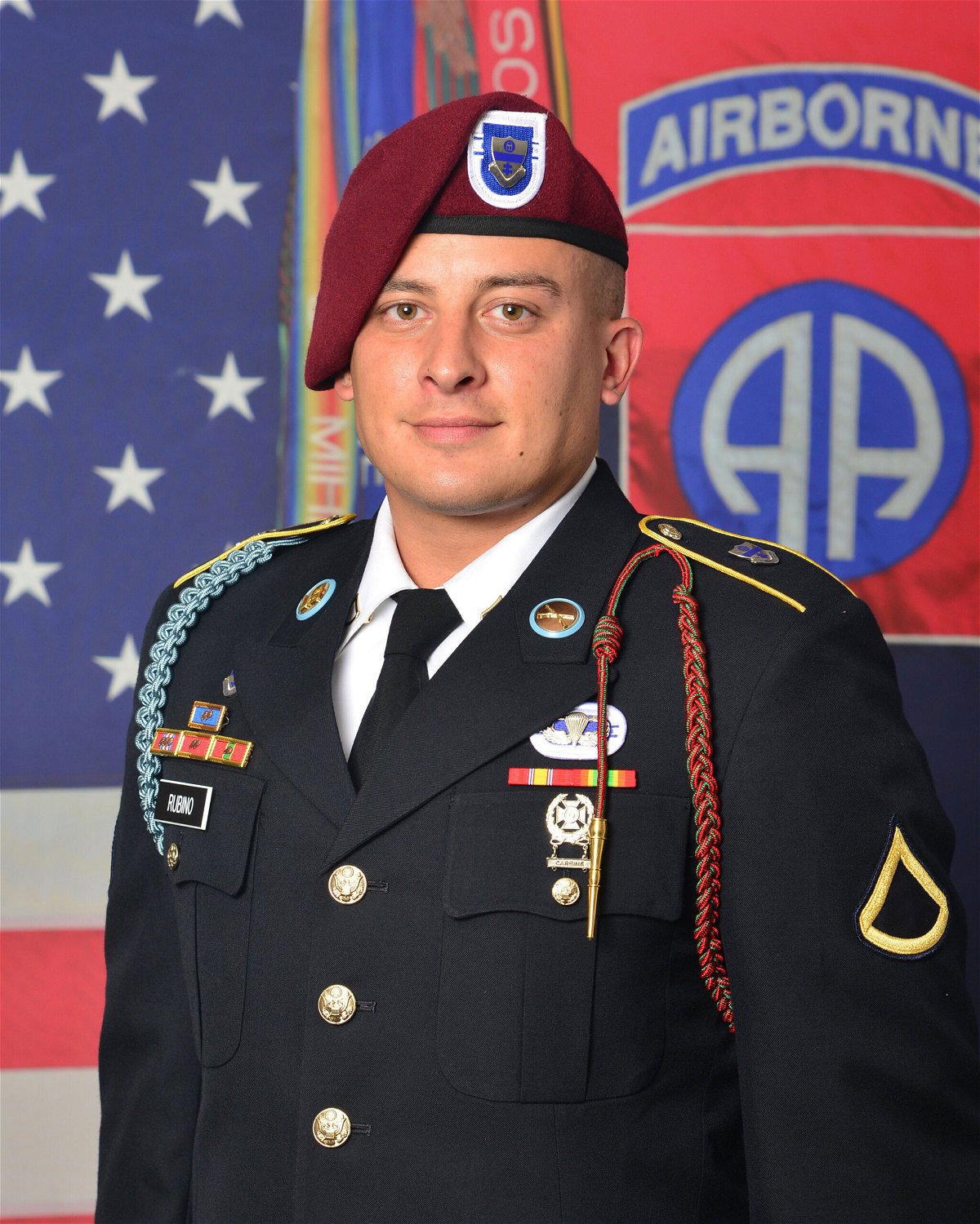 <i>82nd Airborne Division</i><br/>Pfc. Mikel Rubino appears in this undated photo.